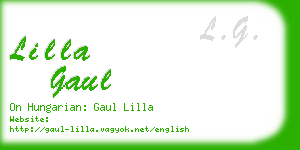 lilla gaul business card